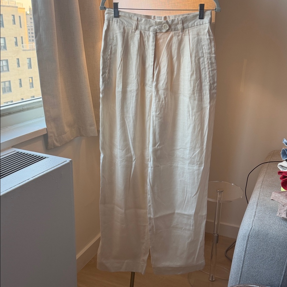 Corey Lynn Calter Cream Chinos